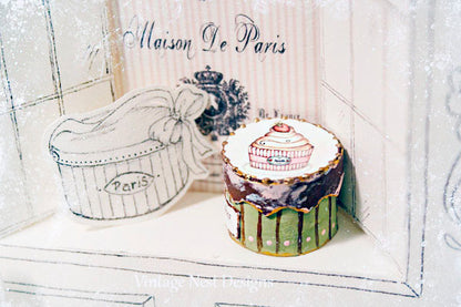 Miniature Cupcake Box No.50 Handmade One of a Kind