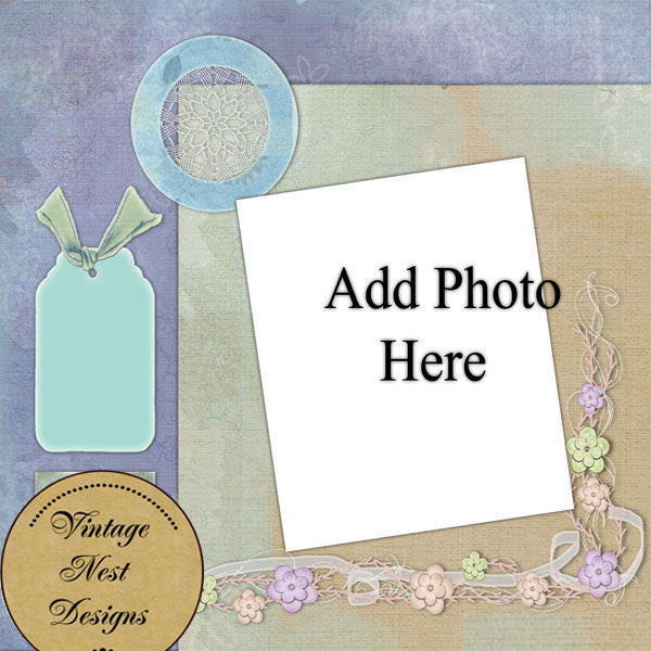 Digital Scrapbooking Breathless Quick Page No.1 Instant Download