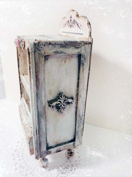 Miniature Cabinet No.46 Handmade for Dollhouse Wooden Handmade Furniture