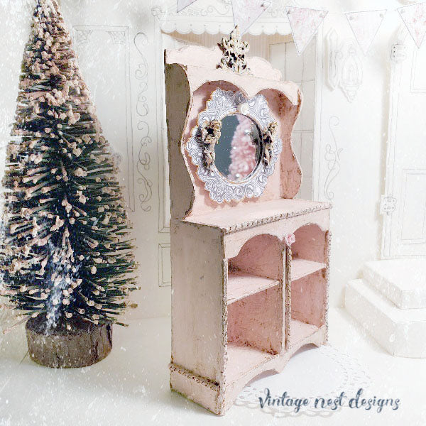 Digital Print Cabinet No.1 Dollhouse Pattern Furniture DIY