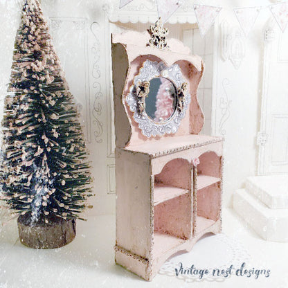 Digital Print Cabinet No.1 Dollhouse Pattern Furniture DIY