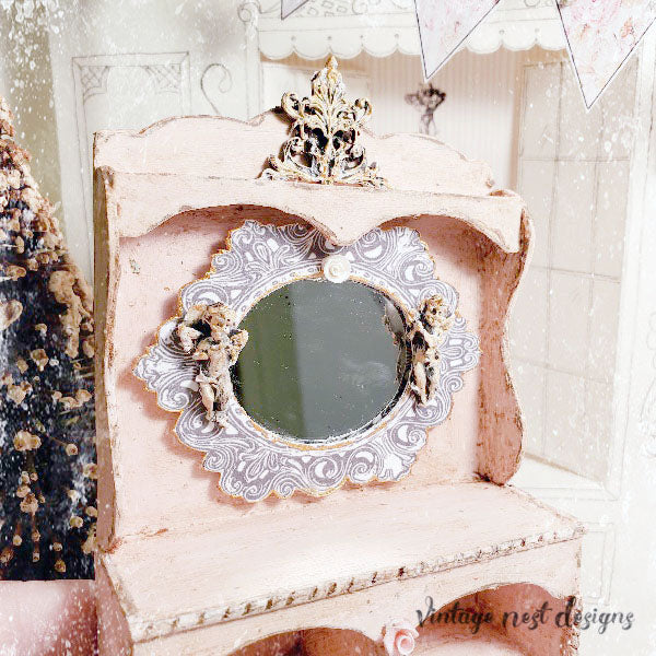 Digital Print Cabinet No.1 Dollhouse Pattern Furniture DIY