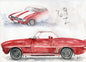 Impression numérique Camaro Z28 n°1 Peinture à l'aquarelle