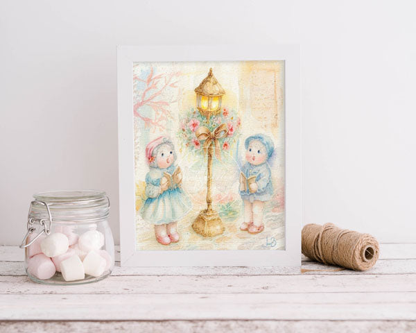 Weihnachtliche Kinder-Sternsinger Nr. 1:2 ACEO Digitaldruck-Illustration