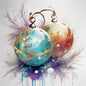 Weihnachtskugeln Nr. 6 Digitaldruck-Illustration