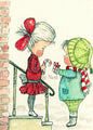 Digital Print Love to You No.1 Christmas Children Watercolor Painting Instant Download