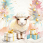 Weihnachtsschaf Nr.3:2 ACEO Digitaldrucke Illustration