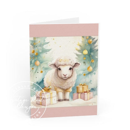 Digital Print Christmas Ewe No.3:2 ACEO Illustration Instant Download