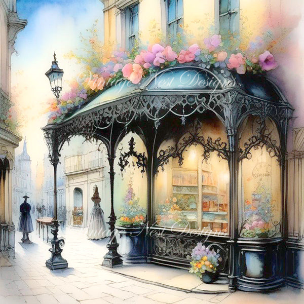 Digital Prints Bundle City Life No.7 Illustration Instant Download
