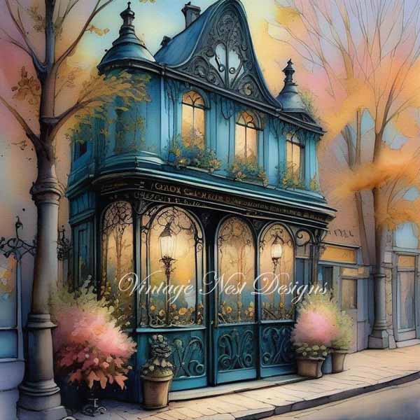 Digital Prints Bundle City Life No.7 Illustration Instant Download