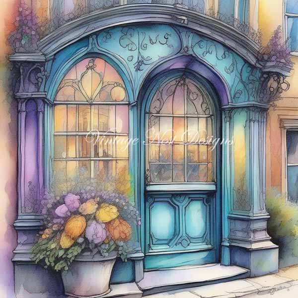 Digital Prints Bundle City Life No.7 Illustration Instant Download