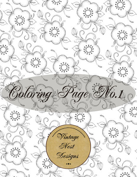 Malvorlage Nr. 1 Digitales Scrapbooking Freebie