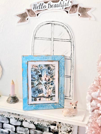 Miniature Contemporary Art No.1:1 Handmade for Dollhouse