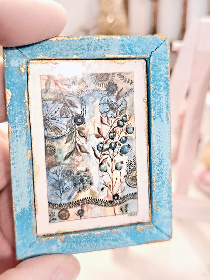 Miniature Contemporary Art No.1:1 Handmade for Dollhouse