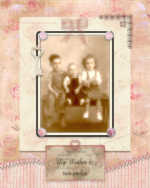 Digital Scrapbooking Cottage Garden Kit Instant Download