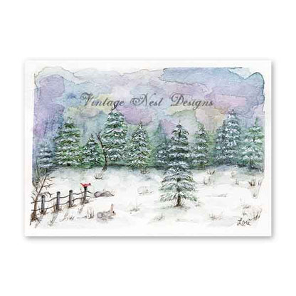 Country Life No.4 ACEO Digital Print Watercolor Painting