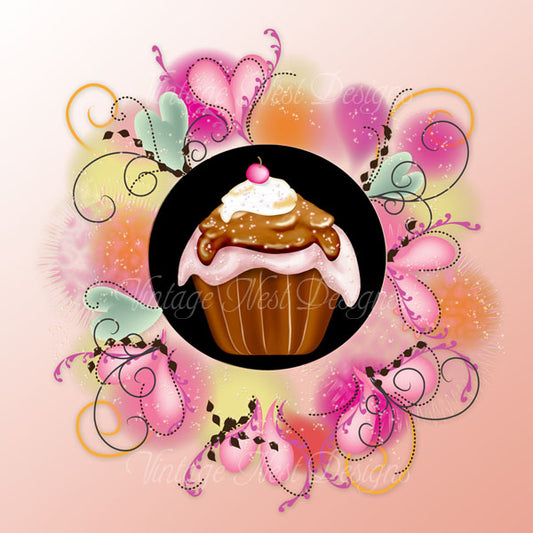 Digital Scrapbooking Cupcake Joy Quick Page No.1 Instant Download