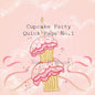 Kit de scrapbooking numérique - Fête Cupcake - Page rapide n°1 - Téléchargement instantané