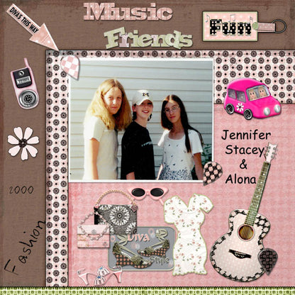 Digital Scrapbooking Diva Style Kit Instant Download
