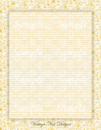 Digital Scrapbooking Victorian Dollhouse Wallpaper No.5 Illustration Instant Download