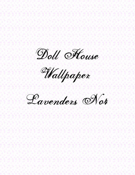 Dollhouse Wallpaper No.3 Digital Prints Illustration Scrapbooking