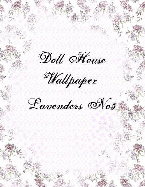 Dollhouse Wallpaper No.3 Digital Prints Illustration Scrapbooking