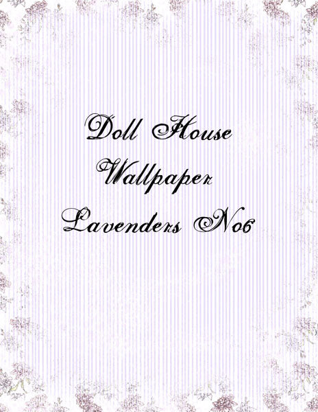 Dollhouse Wallpaper No.3 Digital Prints Illustration Scrapbooking