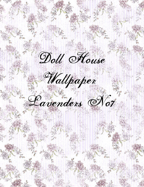 Dollhouse Wallpaper No.3 Digital Prints Illustration Scrapbooking