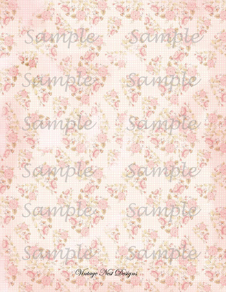 Victorian Roses Wallpaper No.1 Digital Prints Illustration Scrapbooking