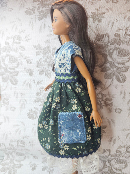 Barbie Fashion Doll Outfit No.11 Handmade 11.5" Scale Clothes
