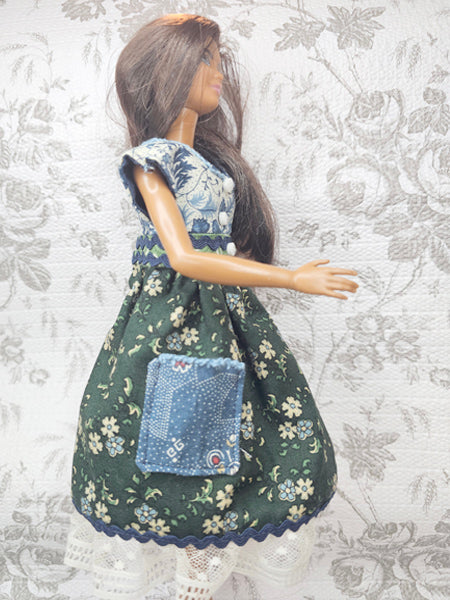 Barbie Fashion Doll Outfit No.11 Handmade 11.5" Scale Clothes