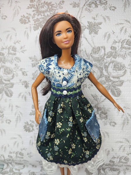 Barbie Fashion Doll Outfit No.11 Handmade 11.5" Scale Clothes
