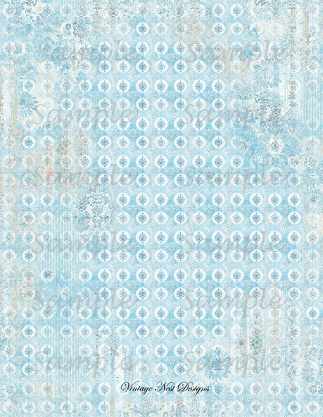 Puppenhaus Tapete Nr.9 Digitale Drucke Illustration Scrapbooking