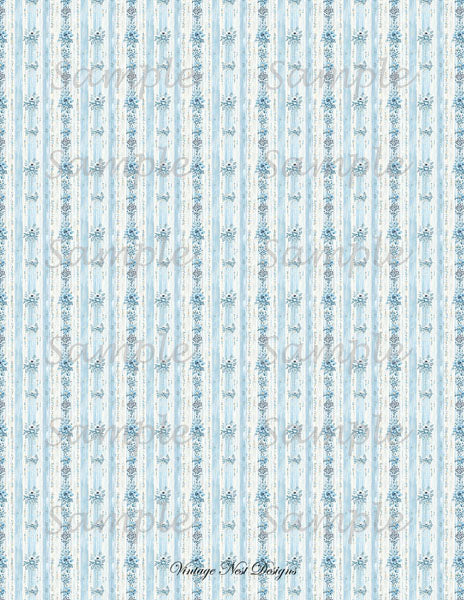 Puppenhaus Tapete Nr.9 Digitale Drucke Illustration Scrapbooking