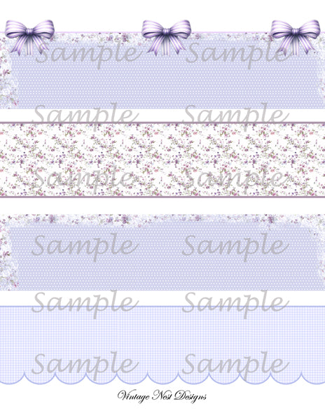 Dollhouse Wallpaper No.8 Digital Prints Illustration Scrapbooking