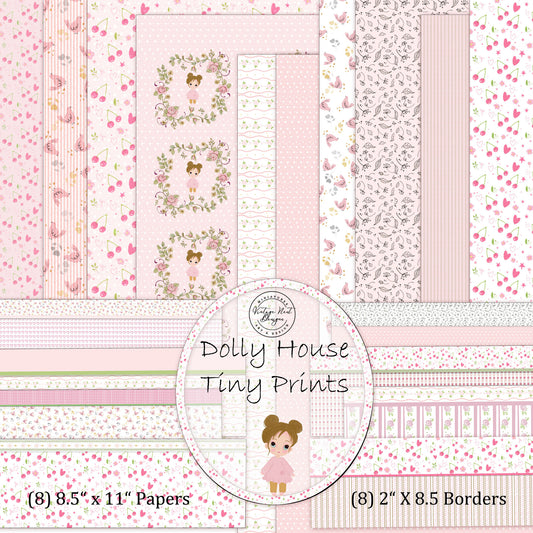 Digital Scrapbooking Dolly House Tiny Prints Instant Download