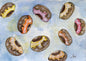 Digital Print Donuts No.1 ACEO Watercolor Painting Instant Download