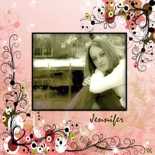 Digital Scrapbooking Drifting Away Quick Page No.1 Instant Download