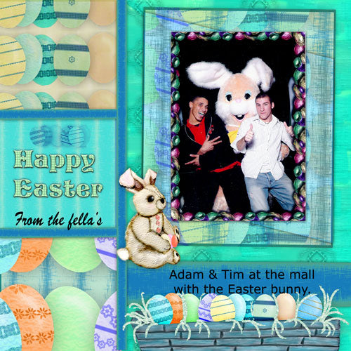 Digital Scrapbooking Easter Fun Quick Page No.1 Instant Download