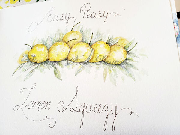 Digital Print Easy Peasy No.1 Watercolor Painting Instant Download