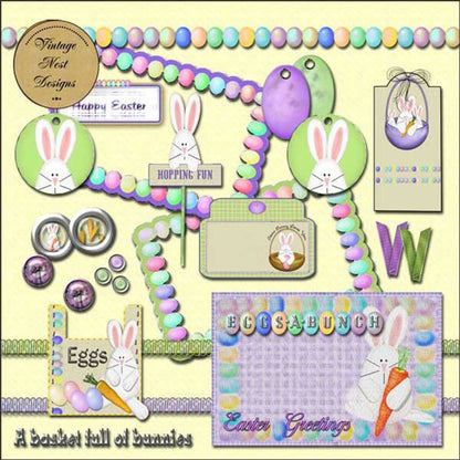 Digital Scrapbooking Eggstra Special Kit Instant Download