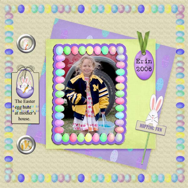 Digital Scrapbooking Eggstra Special Kit Instant Download