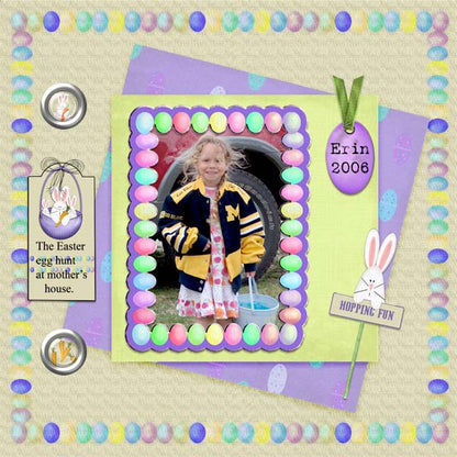 Digital Scrapbooking Eggstra Special Kit Instant Download