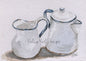 Digital Print Enamelware No.1 ACEO Watercolor Painting Instant Download