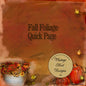 Digital Scrapbooking Fall Foliage Quick Page No.1 Instant Download