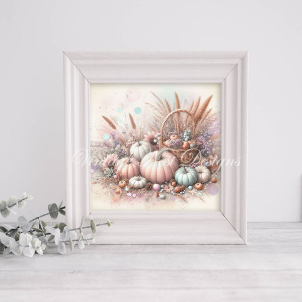 Digital Prints Fall Pumpkins No.1 Illustrations Instant Download