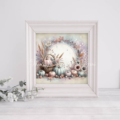 Digital Prints Fall Pumpkins No.1 Illustrations Instant Download