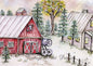 Digital Print Farm Life No.10 ACEO Watercolor Instant Download