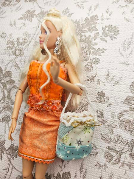 Barbie Fashion Doll Bag No.3 Handmade Crochet