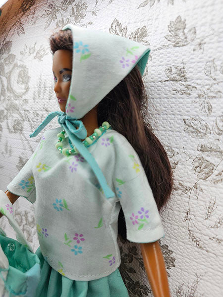 Bar bie Fashion Doll Outfit No.10 Handmade 11.5" Scale Clothes
